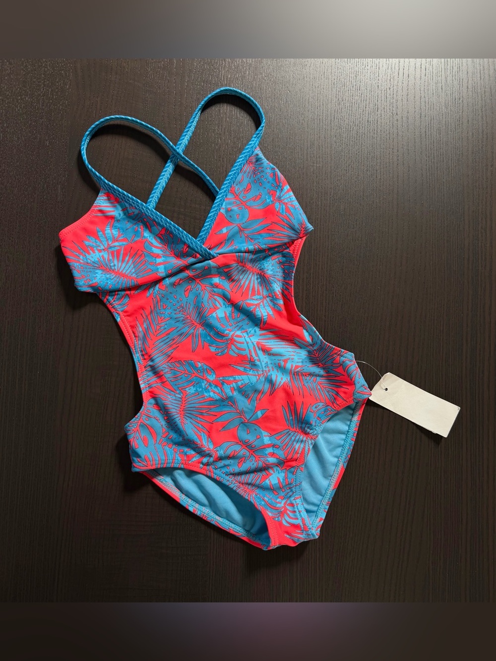 Roxy Coral & Turquoise Tropical One-Piece Swimsuit